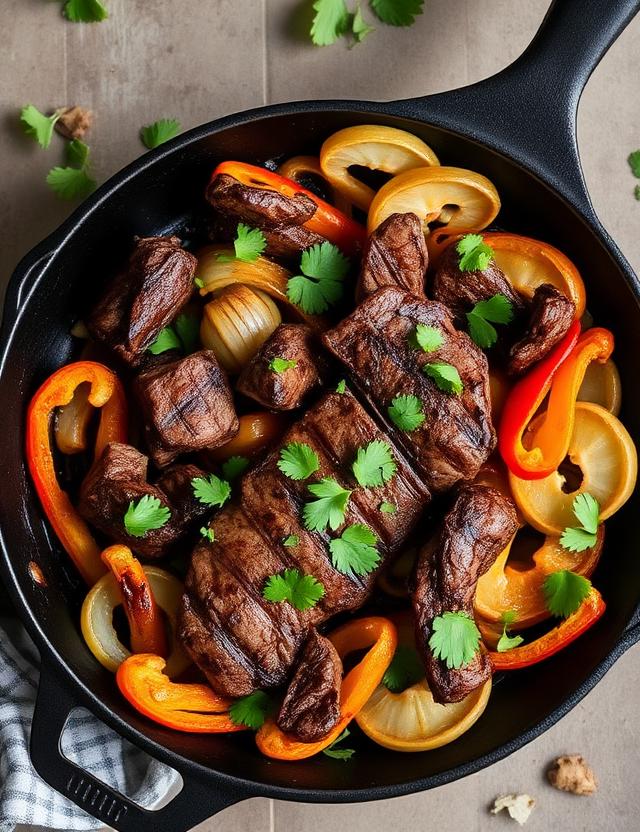 Seitan Steak Fajitas